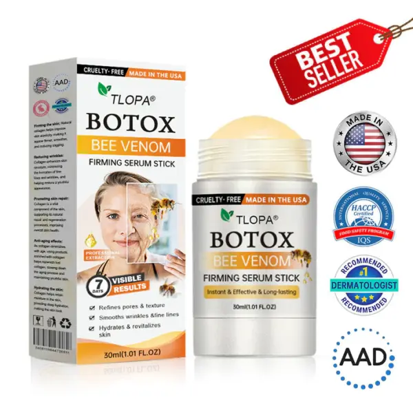 Fabricado e enviado dos EUA ✨TLOPA® Botox Bee Venom Firming Serum Stick (🔥ÚLTIMO DIA COM 70% DE DESCONTO)💄